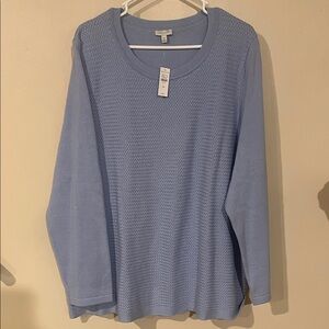 Talbots Light Blue Crewneck Sweater